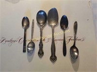 Group of 6 silverplate spoons