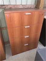 4 Drawer Lateral File Cabinet with key