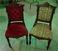 2 Eastlake tea chairs