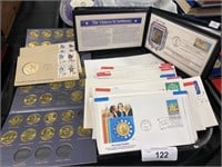 Stamps and Coins.
