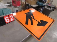 ROAD WORK SIGN