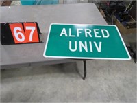 ALFRED UNIVERSITY SIGN