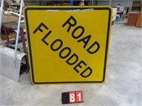 ROAD FLOODED SIGN