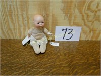 VINTAGE AMBERG NEWBORN BABY WITH DIAPER