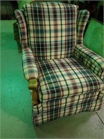 Wing back easy chair