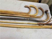 6 Walking sticks and canes