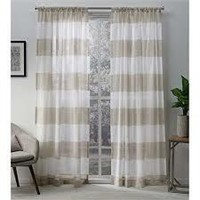 Exclusive Home Curtains Darma Sheer Linen Rod