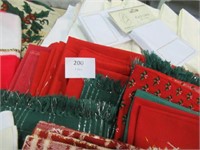 Linens / Christmas Napkins / Stockings