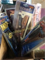 3 filet knives & 1 pliers all new in package
