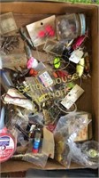 Flat of lures etc