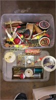 Small tub with lid of lures line etc