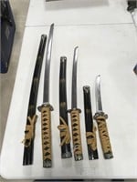 Set of 3 Samurai Swords