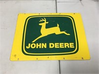 24x18 Inch Two Sided John Deere Metal Sign