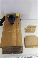 Antique Wall Phone - Has pieces for repair