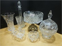 Glass - Covered Candy Dish / Bowl / Vases