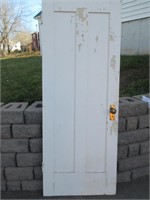 WHITE PAINTED DOOR 30X77 INCHES