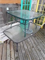 2 out door patio table