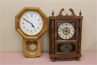 (2) wall clocks