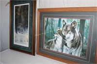 2 Wolf Prints - 1 Signed