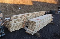 Large Pile of Rough-Sawn Pine Lumber