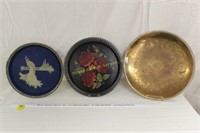 Three Metal Platters