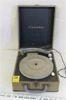 Vintage Columbia Record Player in Case