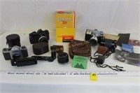 Misc Vintage Camera Items & Cameras