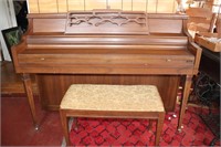 Kimball Console Piano with Stool