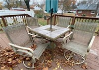 Tile Top Patio Table & Chairs