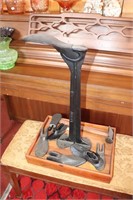 Antique Cast Iron Jersey Cobblers Anvil and Shoe