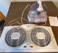Window Fan & Ultrasonic Humidifier