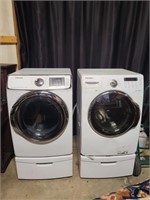 Samsung front load washer and dryer AS IS