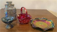 Lot of Carnival Glass