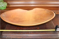 Antique Wooden Dough Bowl 22" long