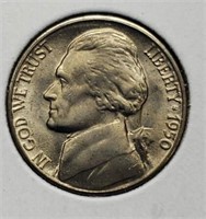 1950-D Jefferson Nickel, Key Date, BU