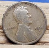 1912-S Lincoln Cent, Semi Key Date