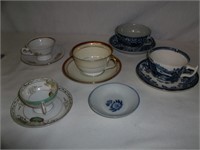5 Tea Cups Sets: Noritake, Royal Sealy