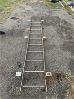 12 Feet Tall Stainless Steel Wall Mount Ladder