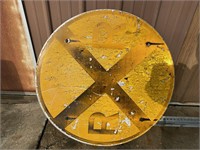 Old Railroad Crossing Sign 36" Wide