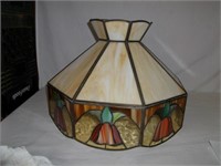 Stained Glass Hang Lamp 12"tall/16"wide no cord