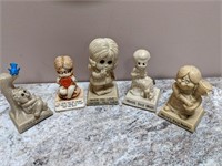 Collectible Figurines + Bin