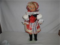 Hanna Doll 18" Tall Old World Collection w/stand