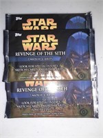 Lot of 5 Star Wars Revenge of The Sith Packs