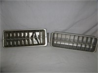 2 Vintage Aluminium Ice Trays