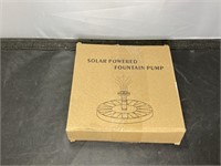 New Solar Powered Fountain Pump
