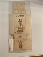 Tobacco Box, "John" c. 1887, Mint Condition