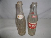 Vintage Pepsi & Nehi 10oz. Glass Bottles