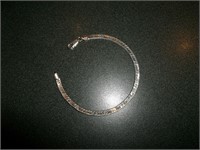 7" Herringbone Bracelet Marked 925 Italy DCC- 4.9g