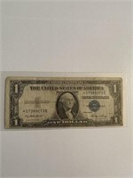 $1.00 Silver Certificate, series 1935E, star17389E