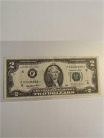 $2.00 Federal Reserve Note Series 1995